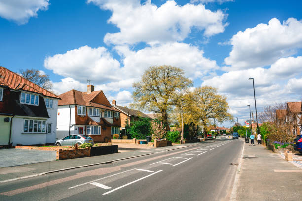 istock Town house in Village, UK 1197053453