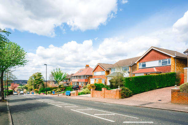 istock Town house in Village, UK 1197053459
