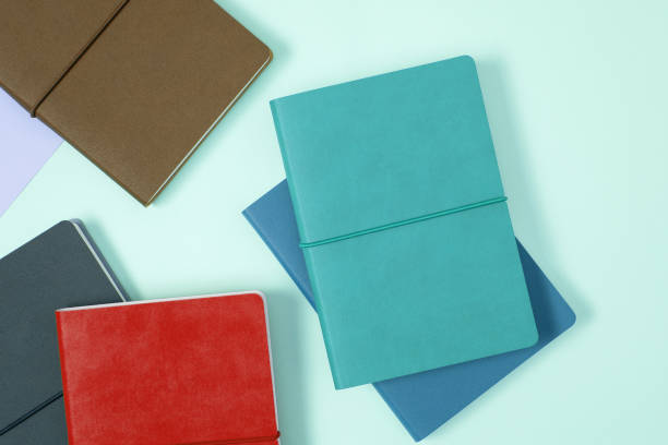 istock leather cover planners of various colors. 1197055713