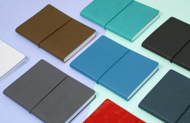 istock leather cover planners of various colors. 1197055715