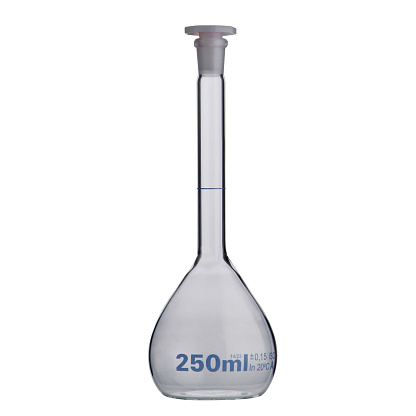 lab or Empty Flask isolated on a white background