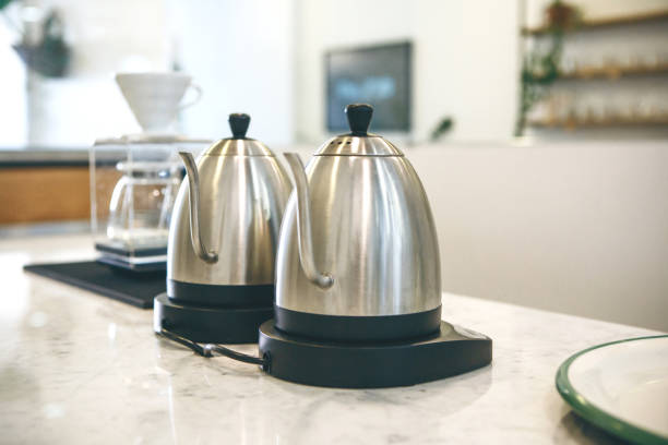 istock Kettles for brewing pour-over coffee 1197064491