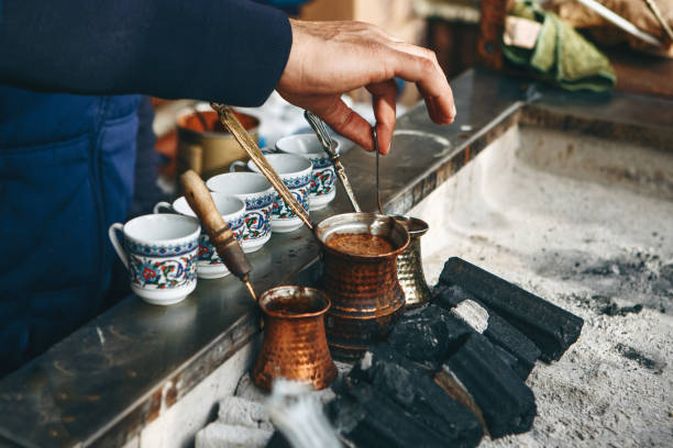 80+ Coffee Coal Turkish Coffee Turkish Culture Stock Photos and