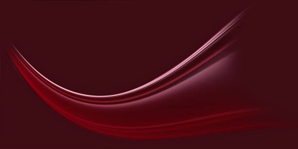 istock Beautiful fractal wave on a cherry background 1197066167