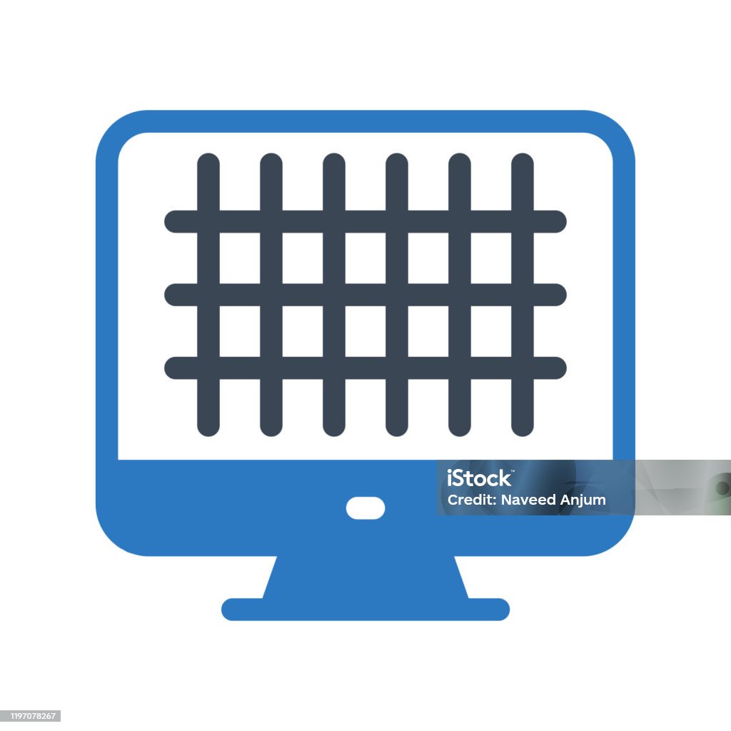 Layout In Computer Vector Layout Screen Stock Illustration - Download Image Now - Computer, Data ...