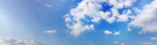 istock Panorama sky with cloud on a sunny day. Beautiful cirrus cloud. 1197079694