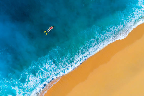 istock Snorkeling in clear turquoise sea 1197080396