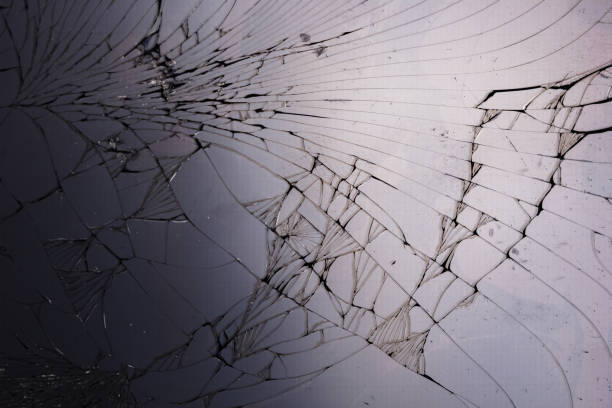 istock cracked broken mobile screen glass texture background macro 1197081508