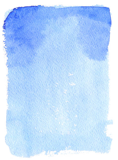 istock Abstract sky blue painted watercolor texture 1197085755