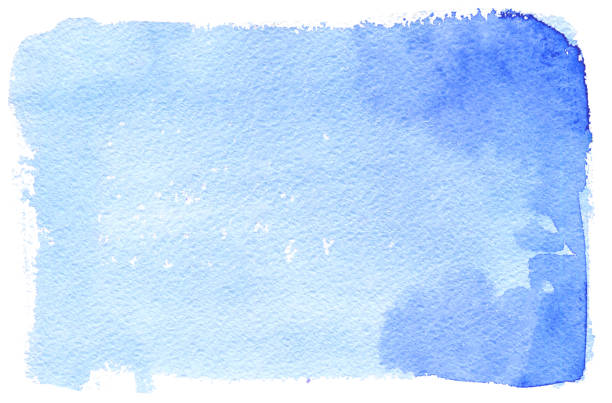 istock Abstract sky blue painted watercolor texture 1197085764