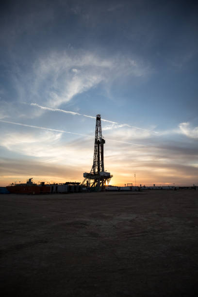istock Fracking Drilling Rig at the Golden Hour 1197088576