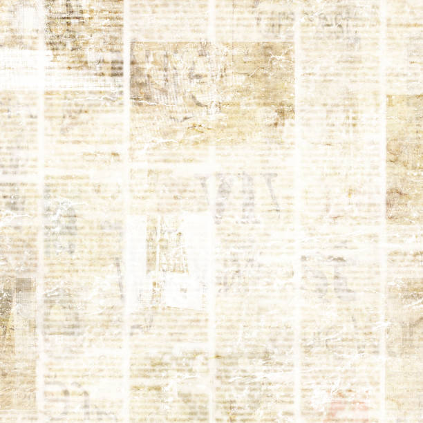 istock Old vintage grunge newspaper paper texture background 1197090986