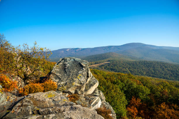 istock View from the rocks over the countryside in the fall 1197097020
