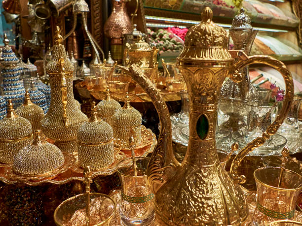istock Colorful traditional turkish kitchenware at Spice Bazaar, Istanbul 1197098380