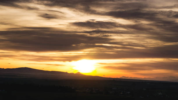 istock Beautiful sunset in the mountains. Nature panorama 1197099704