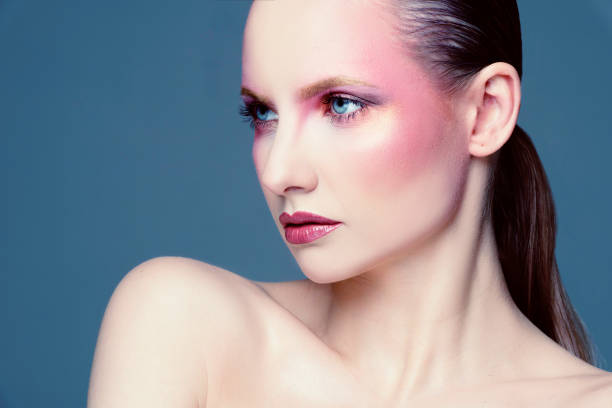 Gorgeous woman with professional make-up