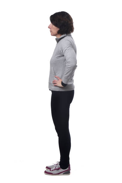 istock woman standing on white 1197102191