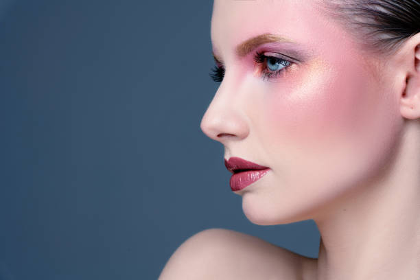 istock Gorgeous woman with professional make-up 1197102225