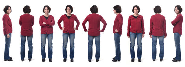 istock woman isolated on white background 1197104796