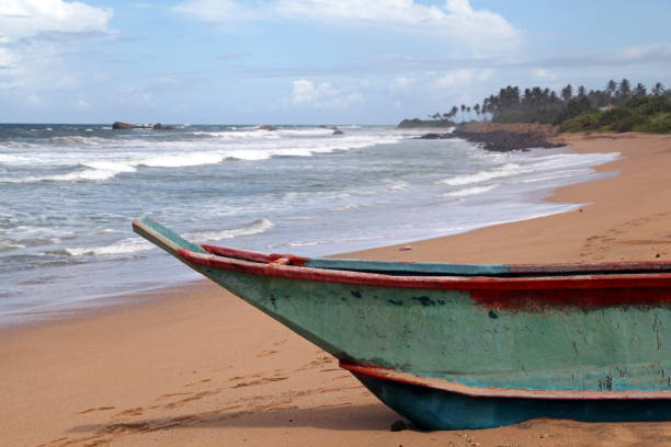 Local boat and beach