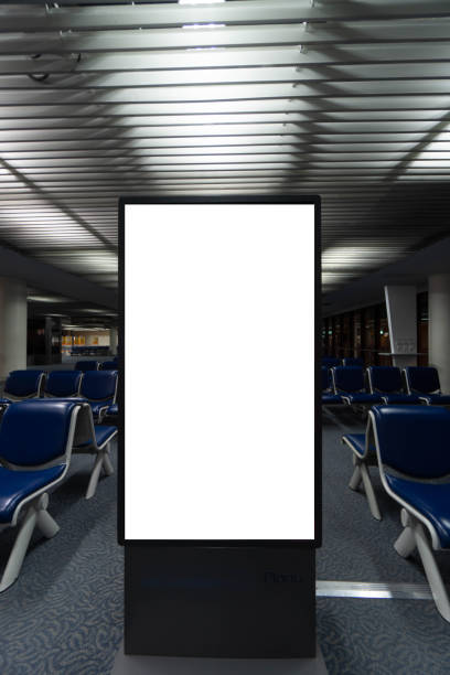 istock Blank billboard display in airports public areas with copy space for your text message 1197110658