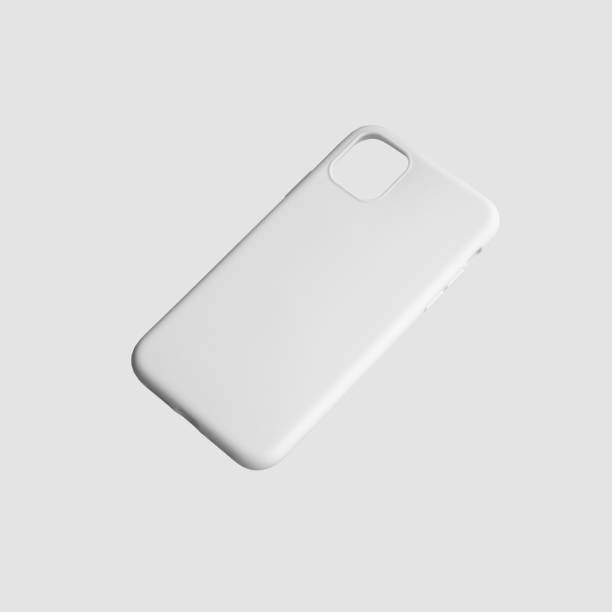 istock Mockup of a white mobile phone case on an isolated background. 1197113847