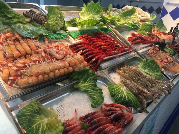 istock Seafoods Displayed on Ice - Shrimps 1197115040