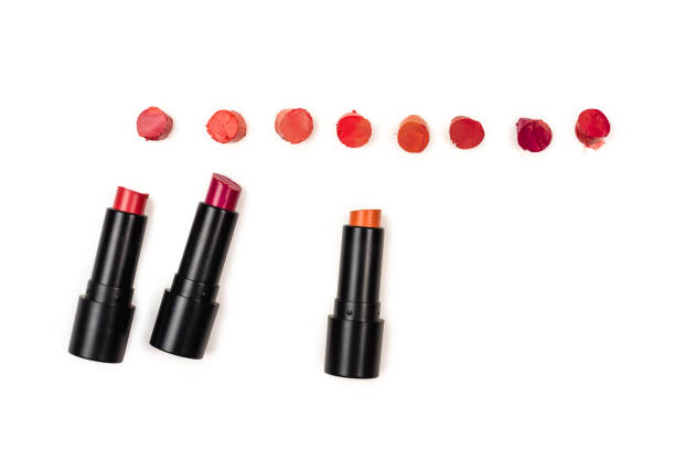 istock Lipstick swatches isolated on white background. 1197116869