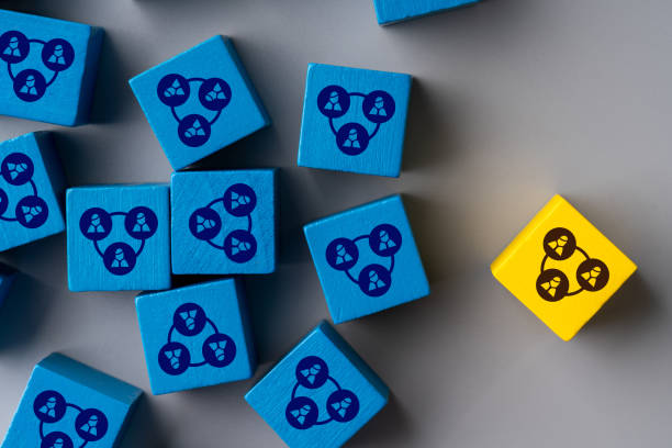 istock Business & HR global puzzle concept for leadership and team 1197121849