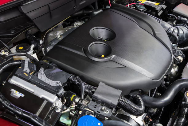 istock Closeup of the new gasoline engine. 1197121948