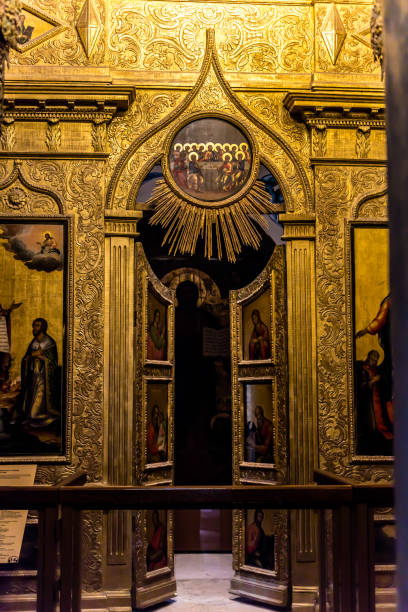 istock Pokrovsky  Cathedral (St. Basil's Cathedral) in Moscow on Red Square, interior decoration 1197121963