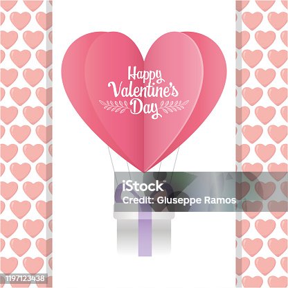 istock happy valentines day origami paper hot air balloon gift box 1197123438