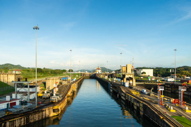 Panama canal locomotive aka Mule. They pull ships through the locks.