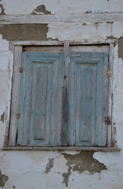 window of abandoned old house