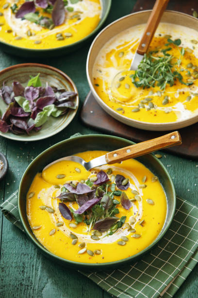 istock Vegan Creamy Roasted Pumpkin Soup 1197138197