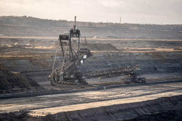 istock Excavator in a brown coal mine or lignite mine. 1197139741