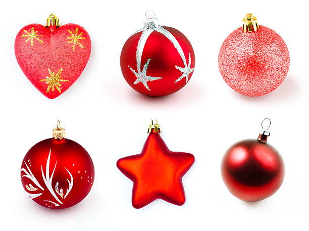 istock red christmas boubles or balls isolated collection 119714203