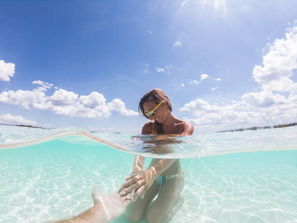 istock Follow me to paradise, underwater shot 1197147845