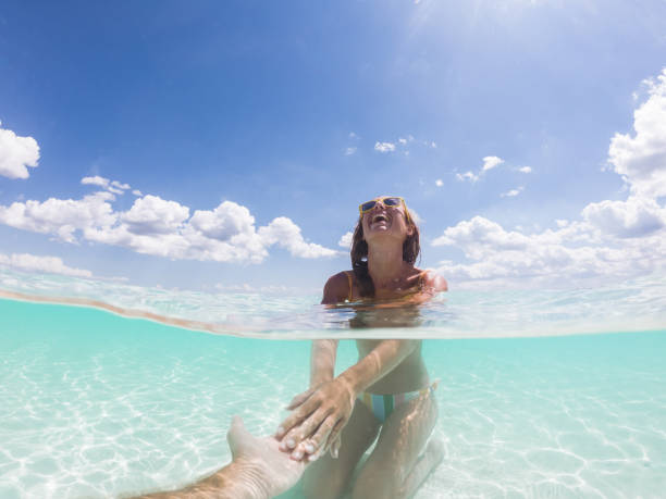 istock Follow me to paradise, underwater shot 1197148382