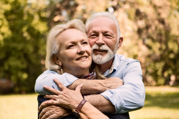 istock Happy romantic mature couple 1197156138