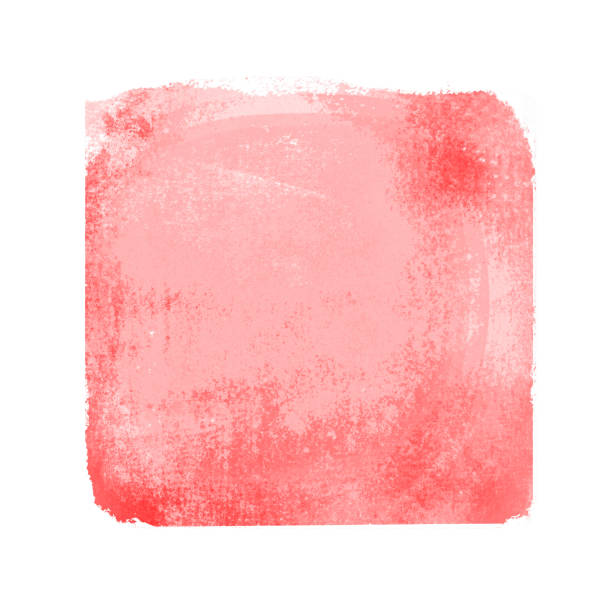istock Watercolor sqaure on white background 1197160552