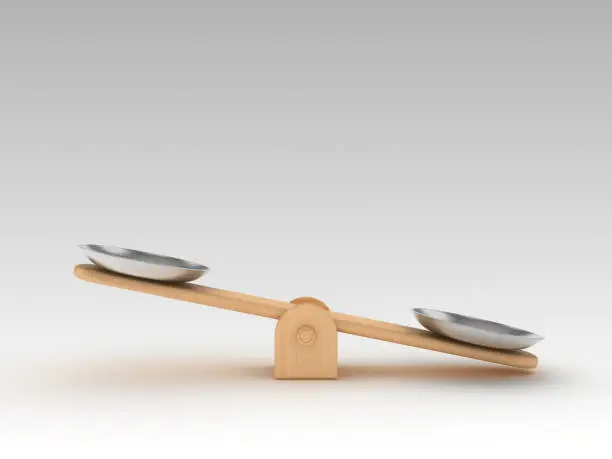 Photo of Seesaw Scale - 3D Rendering