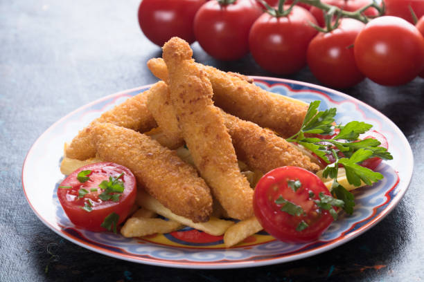 istock Chicken frites with potato chips 1197161332