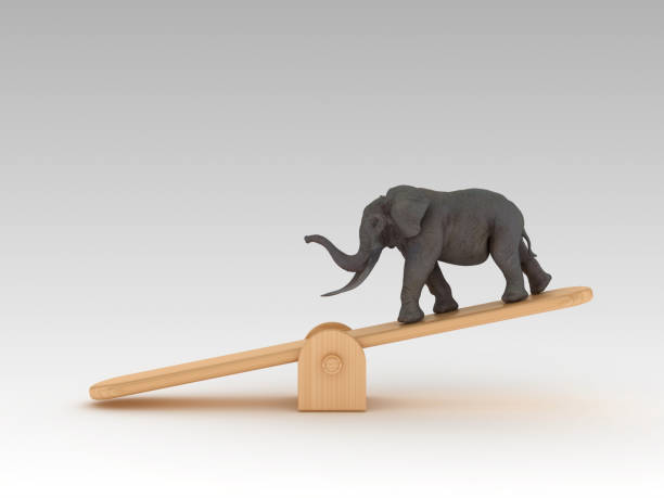 istock Seesaw Scale with Apple and Pills - 3D Rendering 1197164524
