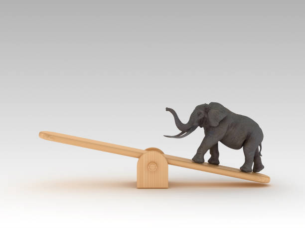 istock Seesaw Scale with Apple and Pills - 3D Rendering 1197164531