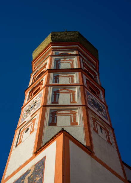 The beautiful church tower from the monastery