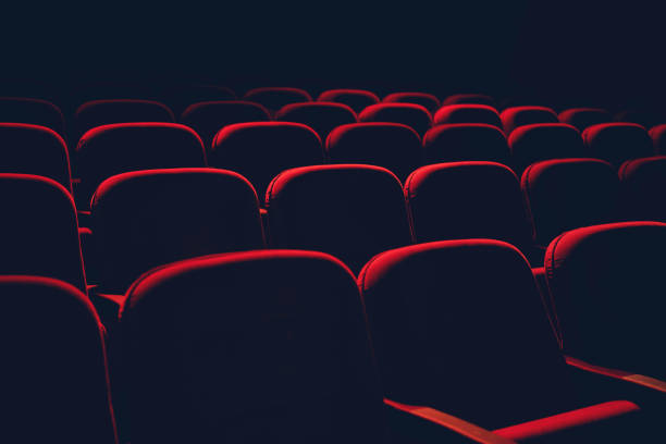 Cinema / theater red seats background Hollywood - California, Gulf Coast States, Movie Theater, Theatrical Performance, Stage Theater hollywood florida photos stock pictures, royalty-free photos & images