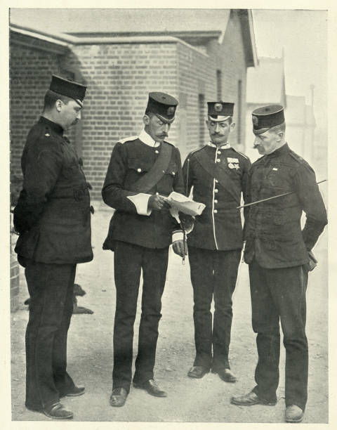 istock Victorian British army officers, 1st Middlesex, Die Hards 1197165784