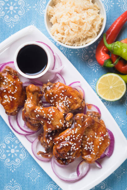 istock Asian spicy chicken wings 1197172888