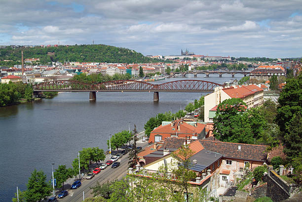 istock Vltava river seen from Vysehrad hill. 119717438